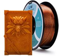ZIRO Glitter PLA Filament 1.75mm, Filament pour imprimante 3D Twinkling PLA 1KG(2.2lbs), Précision dimensionnelle +/- 0.03mm, Scintillant Caramel