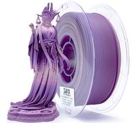 ZIRO Mat Arc-en-ciel Filament PLA 1.75mm, Filament Mat Multicolore pour Imprimante 3D PLA 1kg, Précision Dimensionnelle +/-0.03mm, Violet Voile