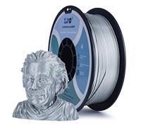 ZIRO Métal Filament PLA 1.75mm, Filament pour Imprimante 3D PLA PRO 1.75mm 1kg (2.2lb), Précision Dimensionnelle +/- 0.03mm, Argent