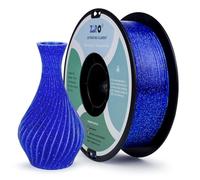 ZIRO Paillettes Filament PLA 1.75mm Filament de Imprimante 3D PLA 1.75mm Série de Couleurs étincelantes 1KG, Précision Dimensionnelle +/- 0.03mm, Bleu