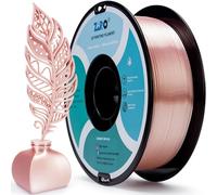 ZIRO Soie Filament PLA 1.75mm, Brillant Soie PLA Filament D'impression 3D, Bobine 1KG, Précision Dimensionnelle +/- 0.03mm, Or Rose