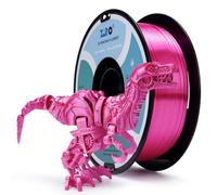 ZIRO Soie Filament PLA 1.75mm, Brillant Soie PLA Filament D'impression 3D, Bobine 1KG, Précision Dimensionnelle +/- 0.03mm, Rose