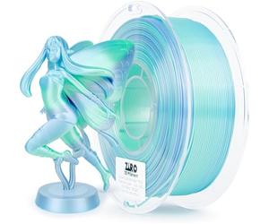 ZIRO Soie Multicolore Filament 1.75mm PLA, Gradient de Couleur Rapide Filament PLA Soyeux, Bobine de 1kg/2.2lb, Convient à la plupart des Imprimantes 3D, Série Personnalité - Pure