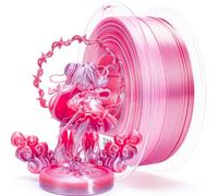 ZIRO Soie Multicolore Filament PLA 1.75mm, Soyeux Arc-en-ciel Filament pour Imprimante 3D, Précision Dimensionnelle +/- 0.03mm, Bobine de 1kg, Blush Pêche