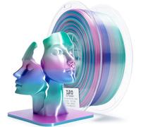 ZIRO Soie Multicolore Filament PLA 1.75mm, Soyeux Arc-en-ciel Filament pour Imprimante 3D, Précision Dimensionnelle +/- 0.03mm, Bobine de 1kg, Aqua Sky