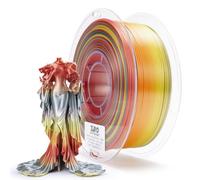 ZIRO Soie Multicolore Filament PLA 1.75mm, Soyeux Arc-en-ciel PLA 1kg/2.2lb