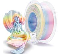 ZIRO Soie Multicolore Filament PLA 1.75mm, Soyeux Arc-en-ciel PLA 1kg/2.2lb
