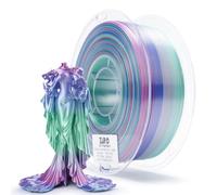 ZIRO Soie Multicolore Filament PLA 1.75mm, Soyeux Arc-en-ciel PLA 1kg/2.2lb