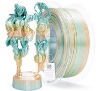ZIRO Soie Multicolore Filament PLA 1.75mm, Soyeux Arc-en-ciel PLA 1kg/2.2lb