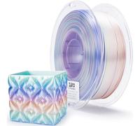 ZIRO Soie Multicolore Filament PLA 1.75mm, Soyeux Arc-en-ciel PLA 1kg/2.2lb