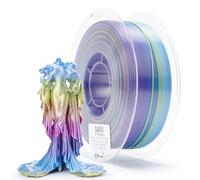 ZIRO Soie Multicolore Filament PLA 1.75mm, Soyeux Arc-en-ciel PLA 1kg/2.2lb