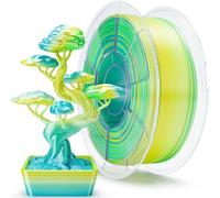 ZIRO Soie Multicolore Filament PLA 1.75mm, Soyeux Arc-en-ciel PLA 1kg/2.2lb | Rainbow Filament pour Imprimante 3D, Précision Dimensionnelle +/- 0.03mm, Lemon Shimmer