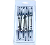 ZIROXI Ensemble d'outils dentaires Instrument Dentaire Composite résine spatule de Remplissage Titane plaqué tête remplisseur poignée épaisse Restauration Ensemble
