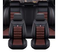 ZIROXI Ensembles De Housses De Siège Voiture pour MG ZS EV MG3 MG4 MG5 MG7 GT HS RX5 Car Seat Cover Coussins sur Mesure Ensemble Complet Protection Accessoires,BlackCoffee