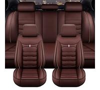 ZIROXI Ensembles De Housses De Siège Voiture pour MG ZS EV MG3 MG4 MG5 MG7 GT HS RX5 Car Seat Cover Coussins sur Mesure Ensemble Complet Protection Accessoires,Coffeestyle