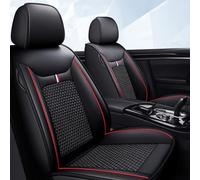 ZIROXI Ensembles De Housses De Siège Voiture pour Renault Austral E-Tech Hybrid 2023 2024 Car Seat Cover Coussins sur Mesure Ensemble Complet Accessoires,BlackRed-A