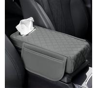 ZIRTUS Coussin d'Accoudoir Voiture pour Toyota Supra JZA80 4.Generation Targa/Coupe Supra MKIV 1993-2002, Housse Accoudoir Central, Tapis de Rangement pour Accoudoir, E Gray