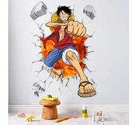 Ziruixiong One Piece Luffy Creative Stickers Muraux Sticker Mural Adapté À La Chambre Des Jeunes Grande Décoration Murale Japonais Manga Dessin Animé Vinyle 50 * 70 Cm