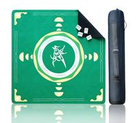 ZIRUU Mahjong Nappe carrée Majiang Game Nappe de jeu pour cartes de poker Jeu de cartes Jeu de société Dominos Table de jeu Vert
