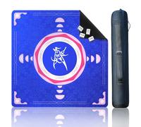 ZIRUU Mahjong Nappe carrée Majiang Game Nappe de jeu pour cartes de poker Jeu de cartes Jeu de société Dominos Table de jeu Bleu