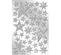 Zischka stickers en mousse "étoiles", or ou argent 40 pièces argent