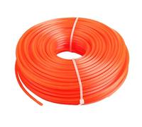 ZISEcoc 1 rouleau 2mm/2.4mm/2.7mm/3mm/4mm, rond et carré en Nylon, brosse de coupe d'herbe, corde mauvaises herbes, accessoires d'outils