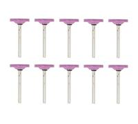 ZISEcoc Tête de polissage en T 3 mm avec poignée, meule corindon rouge, tête meulage électrique pneumatique