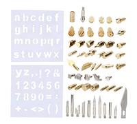 Zisemeil 57 pièces Nature morte Contraste Crayon Chipset Cuivre Accessoires de soudage pour la quincaillerie