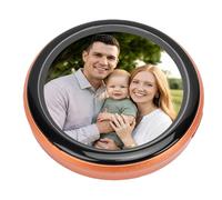 Zisemeil Badge Numérique avec écran Tactile HD de 1,5 Pouces et 32 Mo | Corps en Plastique, 7 Modes D'éclairage Couleur, Bluetooth 5.4, Chargement Magnétique, Cosplay Anime, Lecture GIF