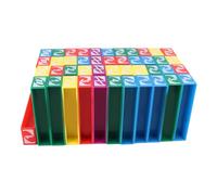 Zisemeil Blocs Culbutants, Jeu d'empilage de Blocs Multicolores Légers et Solides Améliore la capacité de Réflexion en Plastique Durable pour Le Divertissement