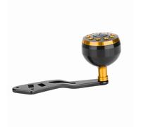 Zisemeil Bouton de Poignée de Moulinet de Pêche, Remplacement en Métal Durable, Parfait pour Les Moulinets de Marque A/D/S, Longueur 109 Mm, Disponible en Noir + Or, Noir + Bleu, + Rouge (Bras