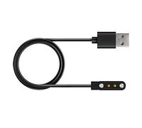 Zisemeil Câble de Chargement pour Montre Intelligente Solar, Longueur 100 | Raccord d\'aspiration magnétique, facile à utiliser, couleur noire