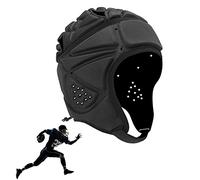 Zisemeil Casque Souple Scrum Cap Couvre-Chef à Coque Souple avec Sangle Réglable Mousse EVA Respirante pour Rugby Football Drapeau Football Crosse Lutte