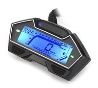 Zisemeil Compteur de vitesse de moto 12 V, 0-10 000 tr/min | Affichage numérique, ajustement réglable pour roues de 8 à 22 pouces, pour vélos 1 à 4 cylindres