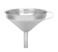 Zisemeil Entonnoir en acier inoxydable - Large ouverture - Passoire à huile pour un transfert facile des liquides dans la cuisine - Qualité alimentaire - Durable - 1 pièce