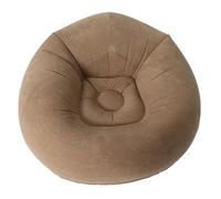 Zisemeil Fauteuil de salon gonflable, confortable et portable, pour salon, chambre à coucher, salle de lecture, gris, PVC respectueux de l'environnement, 1 unité