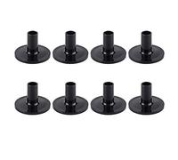 Zisemeil Gibraltar Lot de 8 housses de cymbale pour batterie électrique avec poteau 10 x 9 x 4 cm, en plastique, noir, à manches longues, accessoires pour instrument musical