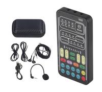 Zisemeil I9 Voice Changer Set Multifonction Portable Enregistrement Mini Carte Son pour Ordinateur D'enregistrement Ancre Jeu (Version Anglaise)