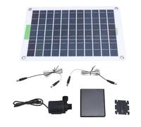 Zisemeil Kit de pompe à eau solaire, pompe monocristalline professionnelle 100 W avec boîte de stockage d'énergie pour piscine de jardin, aquarium en plein air