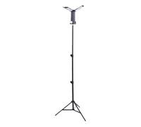 Zisemeil Lanterne de Camping avec Trépied 4100LM Rechargeable | Lumière LED Pliable à 4 Panneaux, Base Magnétique, Batterie Externe 10 400 MAh, Hauteur Réglable de 34 à 68 Pouces,