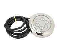 Zisemeil Lumière sous-marine LED de 8,9 cm pour bateau sous-marin IP68 12 V-24 VDC pour yacht bateau marin (lumière bleue)