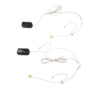 Zisemeil Microphone sans fil, son de haute qualité, 2 émetteurs pour discours publics, enseignants et streamers, ABS, noir