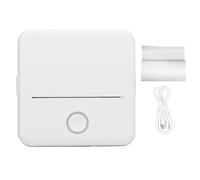 Zisemeil Mini-imprimante Thermique, Outil de Poche Portable pour étudiants avec Câble de Chargement de Rouleau de Papier