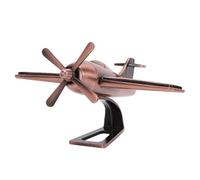 Zisemeil Modèle d'avion de Chasse en Alliage, Réplique d'avion à Hélice Vintage avec Objet de Collection moulé sous Pression de la Seconde Guerre Mondiale pour la Décoration de la Maison (Rouge