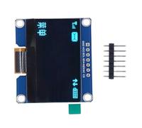 Zisemeil Module d'affichage IPS 7 broches 1.54 SPD0301 Drive IC 128 x 64 SPI Interface flexible IPS pour machine d'automatisation 3,3 V-5 V (MRC129C bleu)