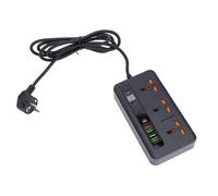 Zisemeil Multiprise 3000 W, compacte, double charge rapide pour la maison et le bureau, matériau PC ignifuge durable