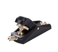 Zisemeil Rabot à Bloc à Angle Faible, Rabot à Main en Alliage D'aluminium et en Laiton avec Angle de Coupe de 33° et Lame de 28 Mm, pour Lisser les Surfaces et les Travaux de Bords