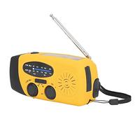 Zisemeil Radio Solaire à Manivelle, Radio d'urgence avec Lampe de Poche LED et Chargement USB, Multifonctionnelle avec Haut-Parleur pour Camping en Plein Air, Urgence (Version européenne)