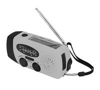 Zisemeil Radio Solaire à Manivelle, Radio d'urgence avec Lampe de Poche LED et Chargement USB, Multifonctionnelle avec Haut-Parleur pour Camping en Plein Air, Urgence (modèle américain)