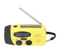 Zisemeil Radio Solaire à Manivelle, Radio d'urgence avec Lampe de Poche LED et Chargement USB, Multifonctionnelle avec Haut-Parleur pour Camping en Plein Air, Urgence (Version européenne)